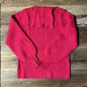 Magenta Turtleneck Sweater